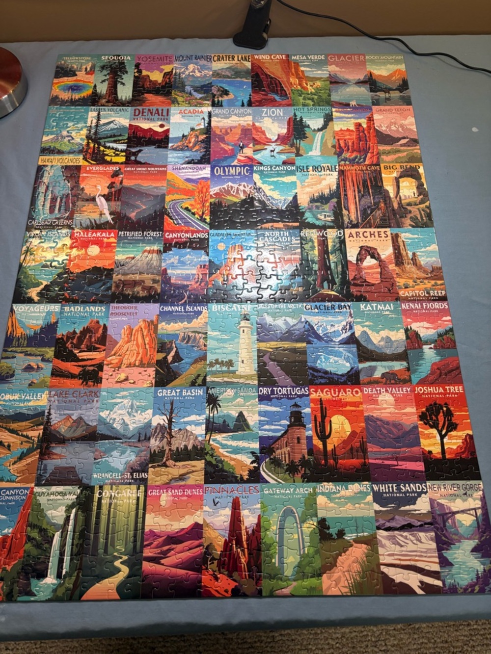 Ravensburger National Parks Patchwork Puzzle - Blue, Red, Green, Orange, Purple